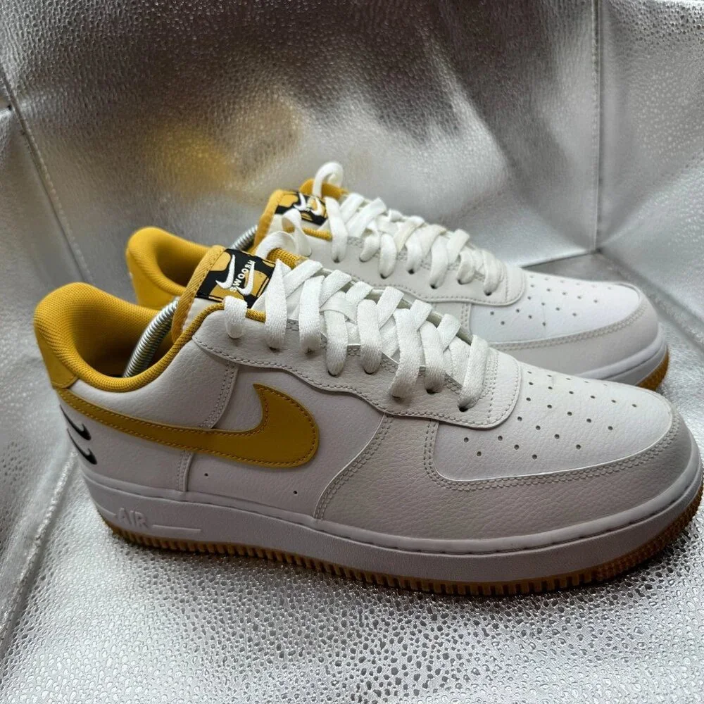 Size 10‎ Nike Air Force White Light Ginger Low Top Mens Double Swoosh CT2300-100